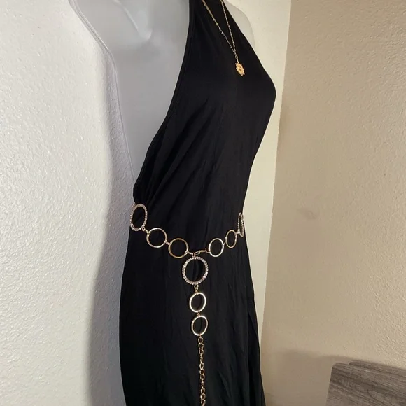 Elegant Black Maxi Dress - Picture 10 of 15